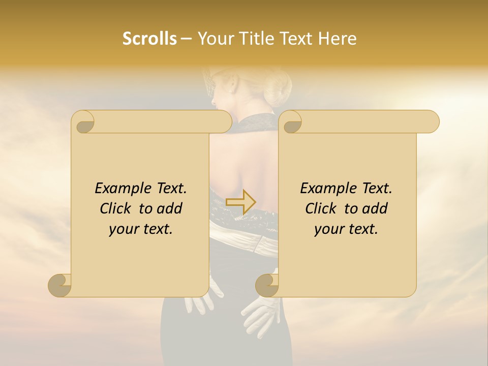 Dreaming Bride Glamour PowerPoint Template
