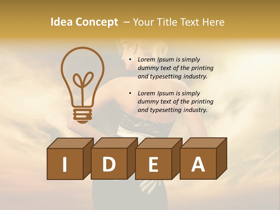 Dreaming Bride Glamour PowerPoint Template