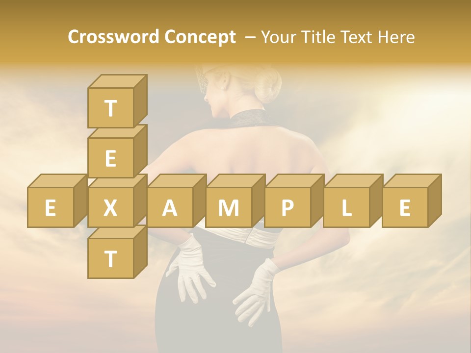 Dreaming Bride Glamour PowerPoint Template