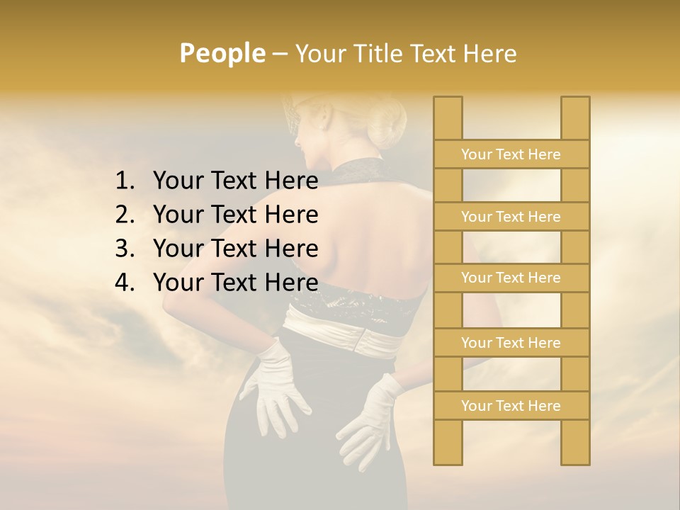 Dreaming Bride Glamour PowerPoint Template