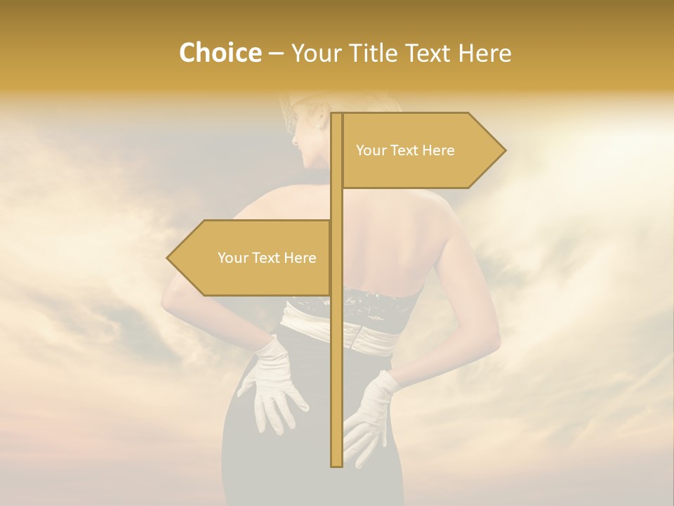 Dreaming Bride Glamour PowerPoint Template