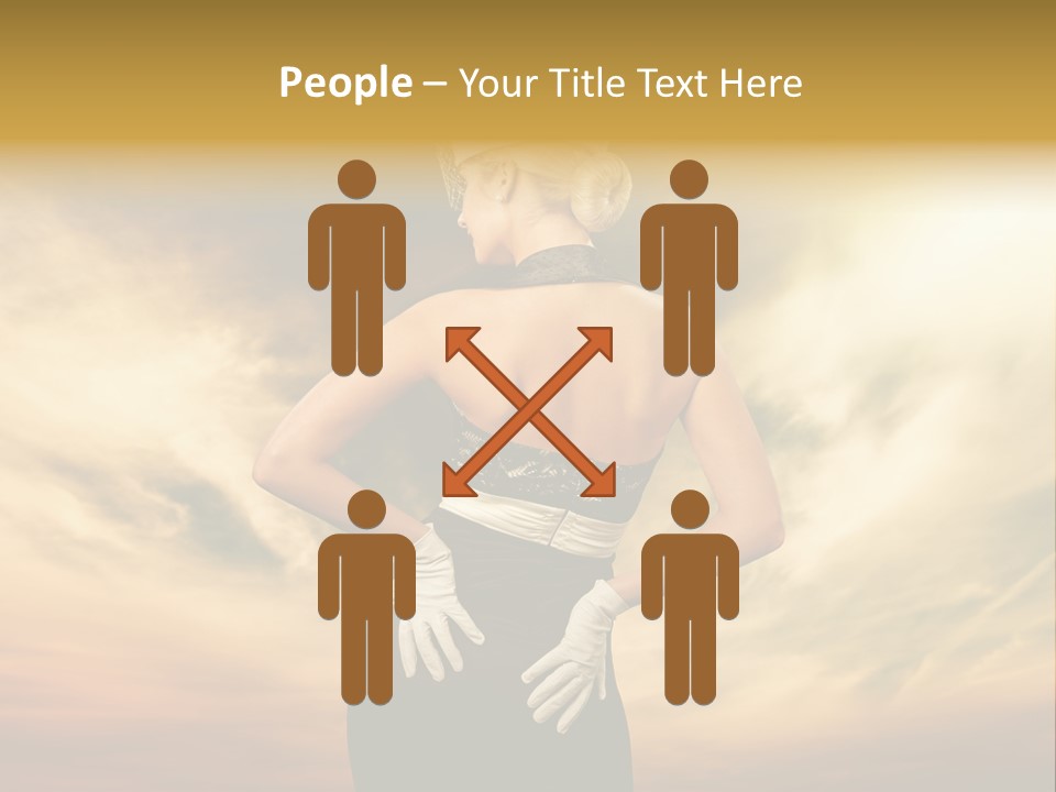 Dreaming Bride Glamour PowerPoint Template