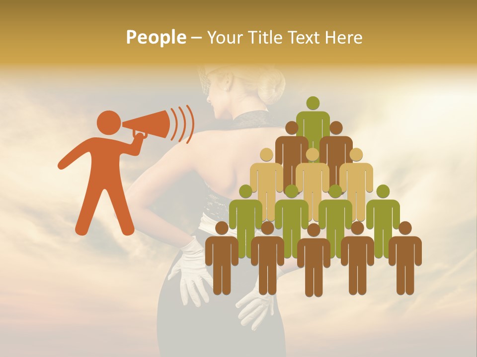 Dreaming Bride Glamour PowerPoint Template