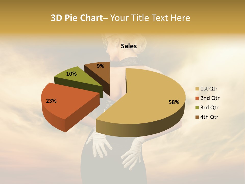 Dreaming Bride Glamour PowerPoint Template