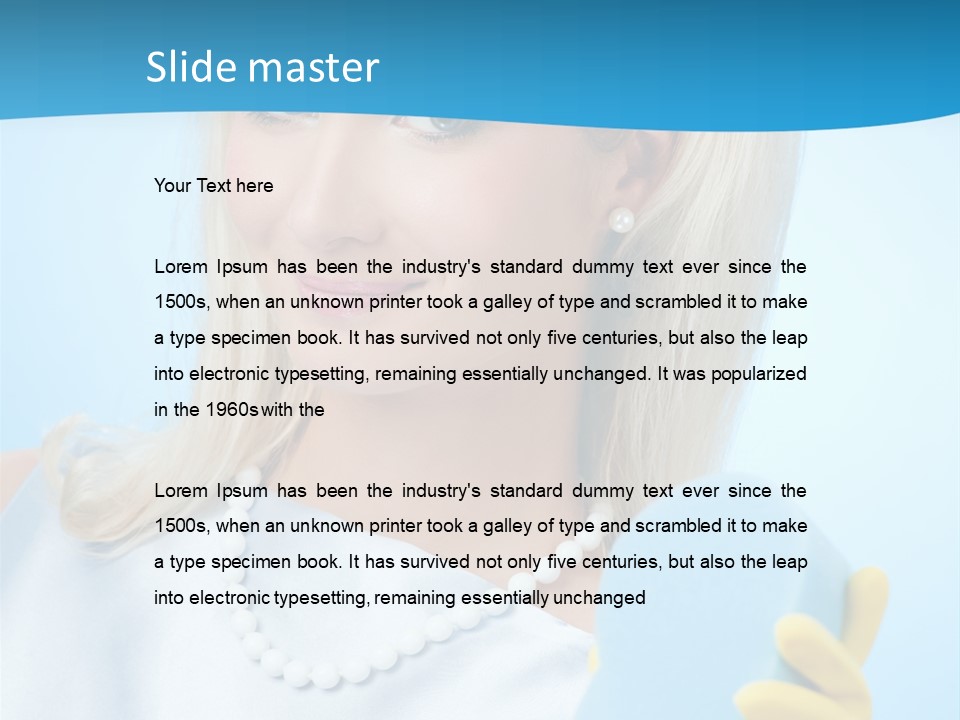 Fashion Portrait Retro PowerPoint Template