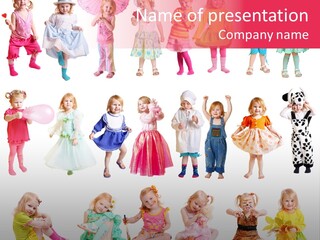 Cheerful Adorable Girl PowerPoint Template