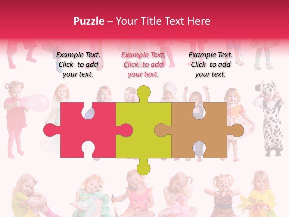 Cheerful Adorable Girl PowerPoint Template