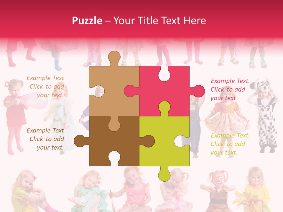 Cheerful Adorable Girl PowerPoint Template