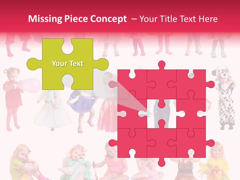 Cheerful Adorable Girl PowerPoint Template