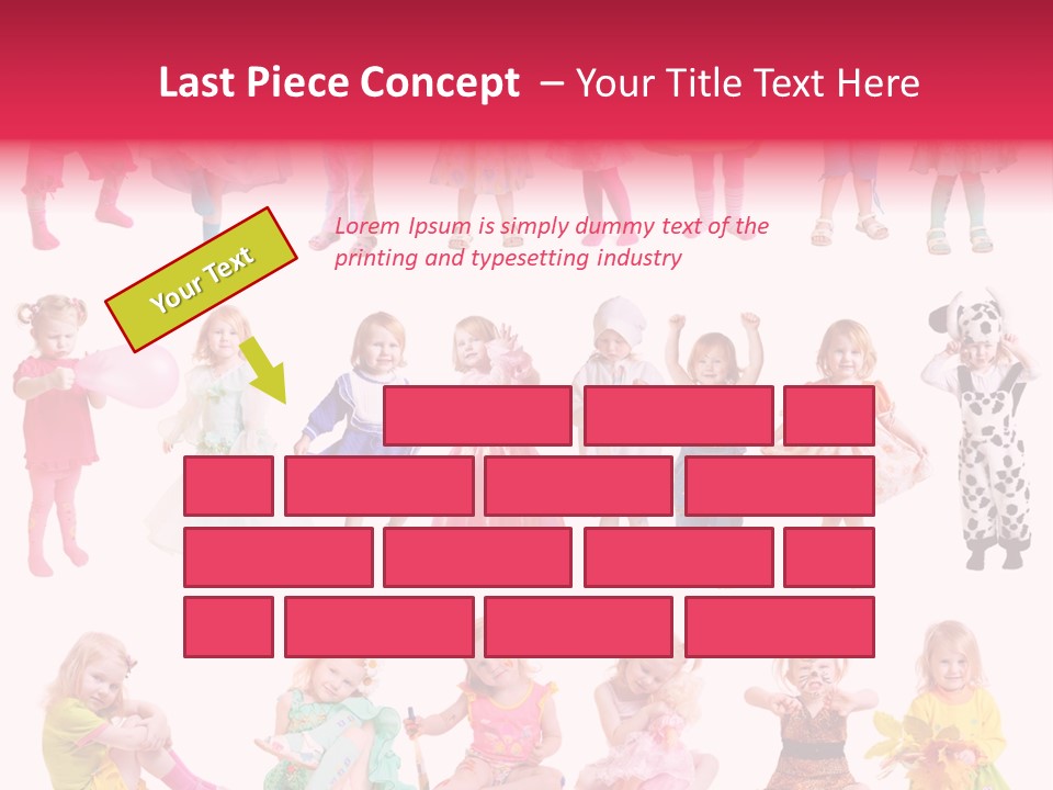 Cheerful Adorable Girl PowerPoint Template