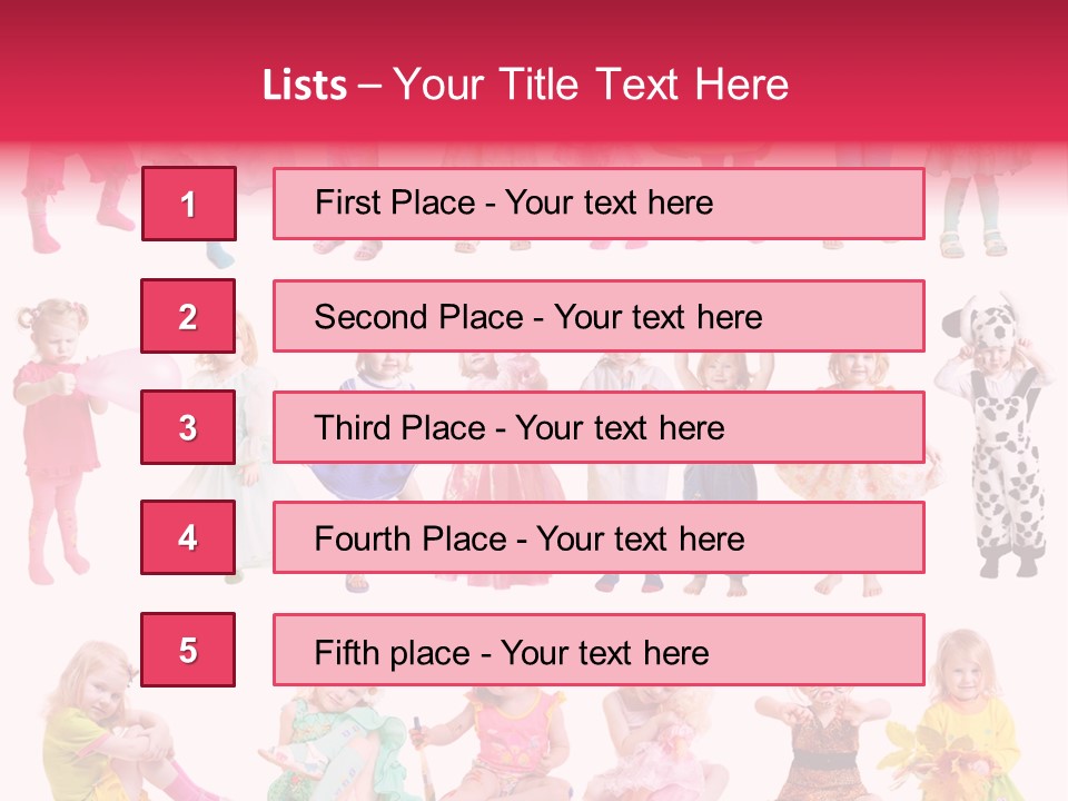 Cheerful Adorable Girl PowerPoint Template