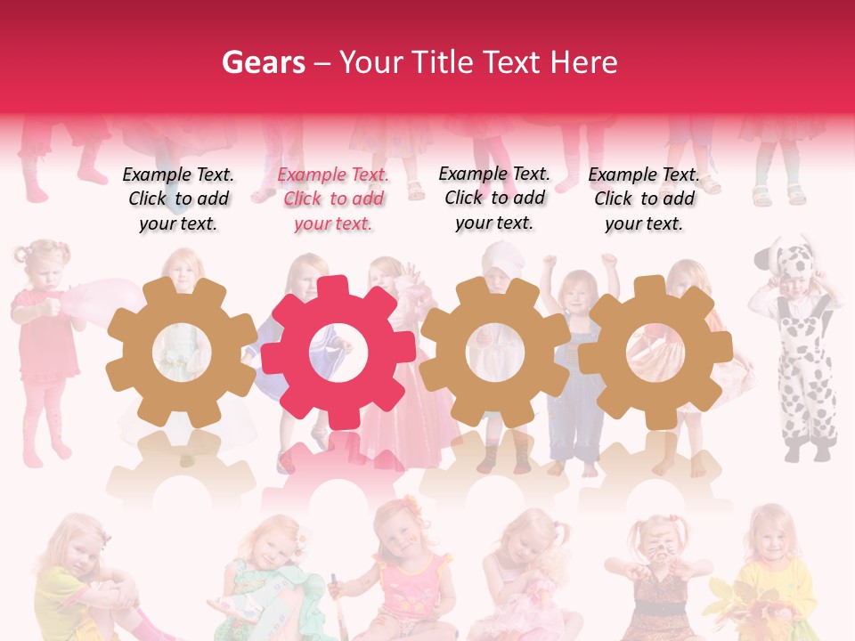 Cheerful Adorable Girl PowerPoint Template
