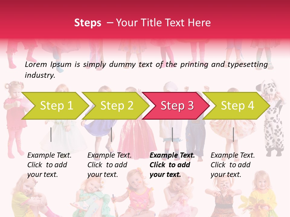 Cheerful Adorable Girl PowerPoint Template