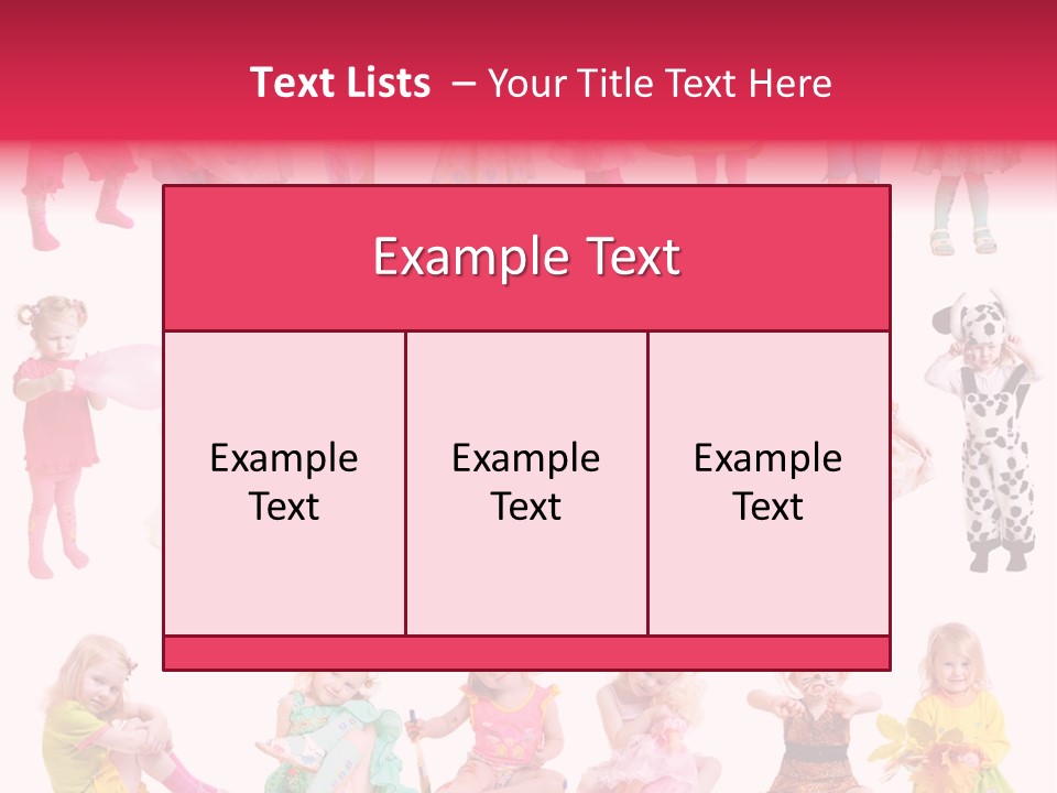 Cheerful Adorable Girl PowerPoint Template