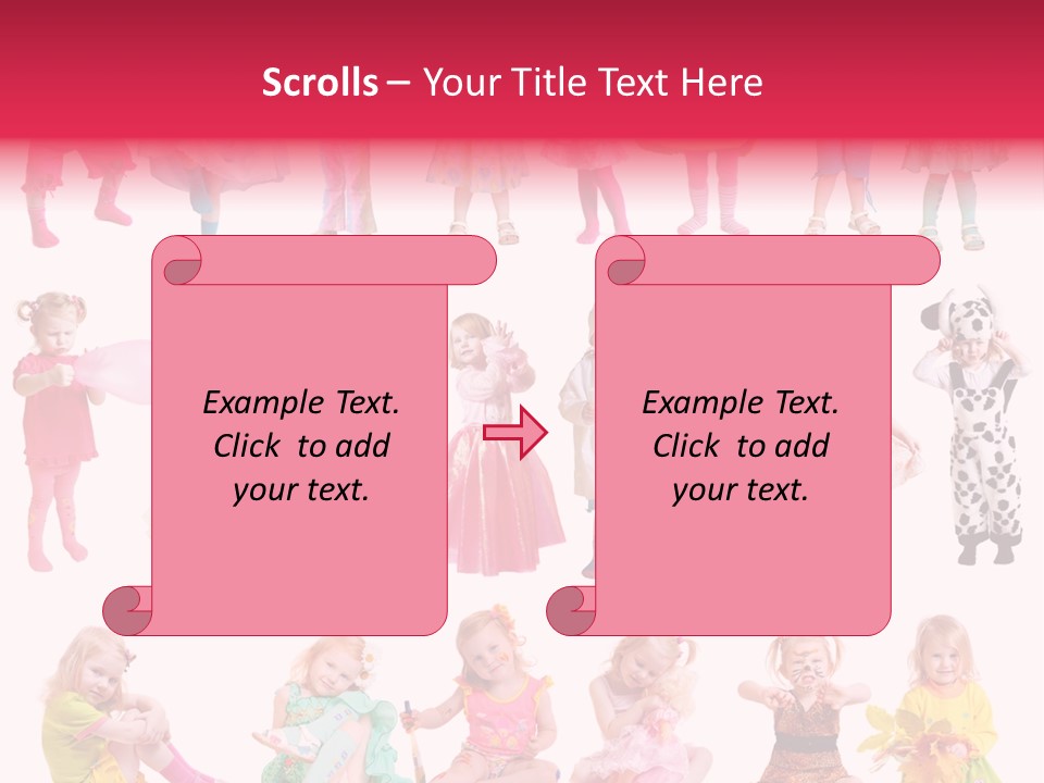 Cheerful Adorable Girl PowerPoint Template