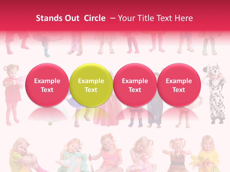 Cheerful Adorable Girl PowerPoint Template