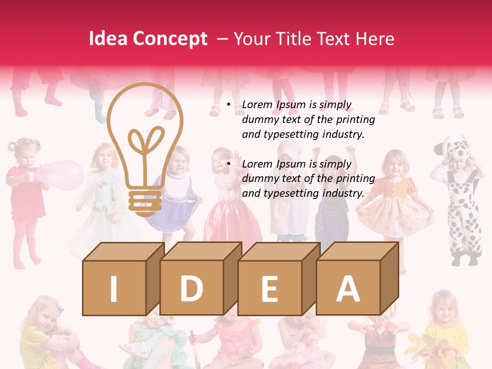 Cheerful Adorable Girl PowerPoint Template