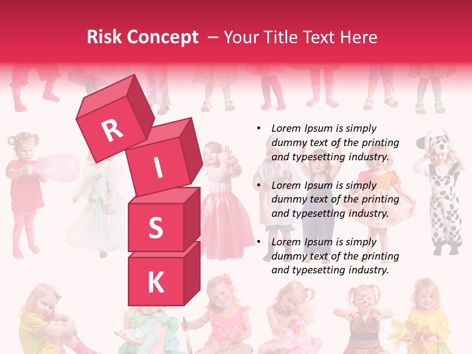 Cheerful Adorable Girl PowerPoint Template