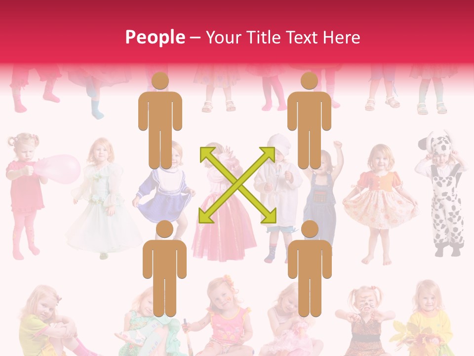 Cheerful Adorable Girl PowerPoint Template