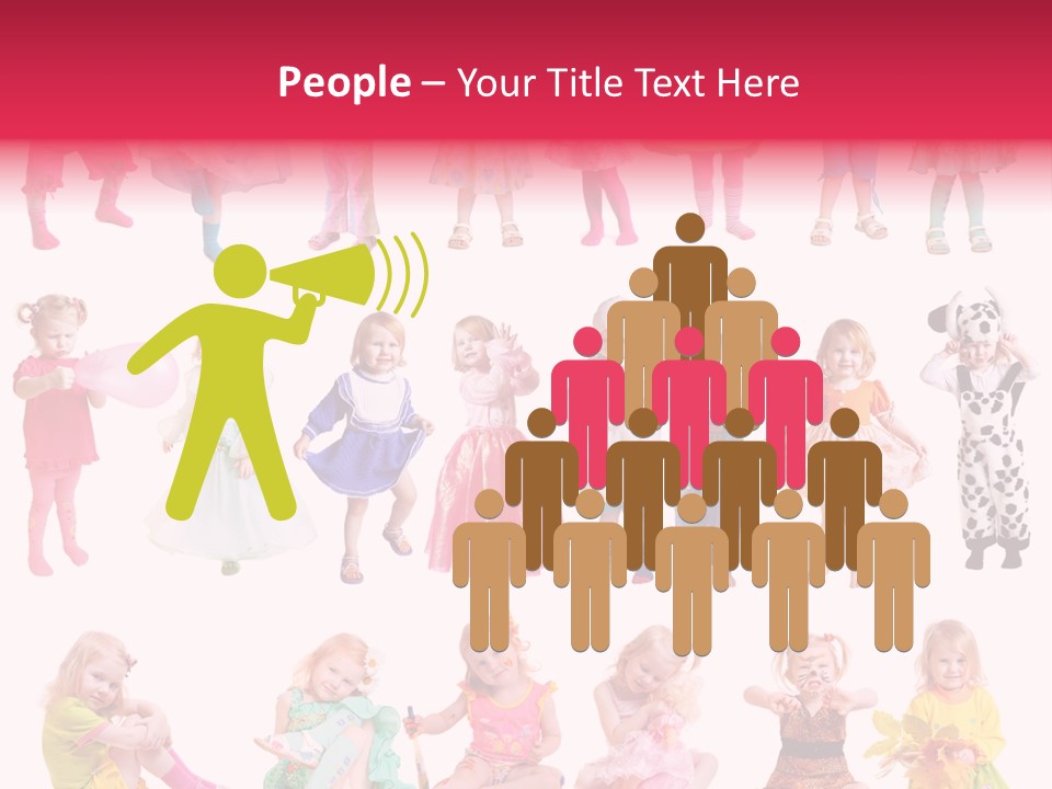 Cheerful Adorable Girl PowerPoint Template