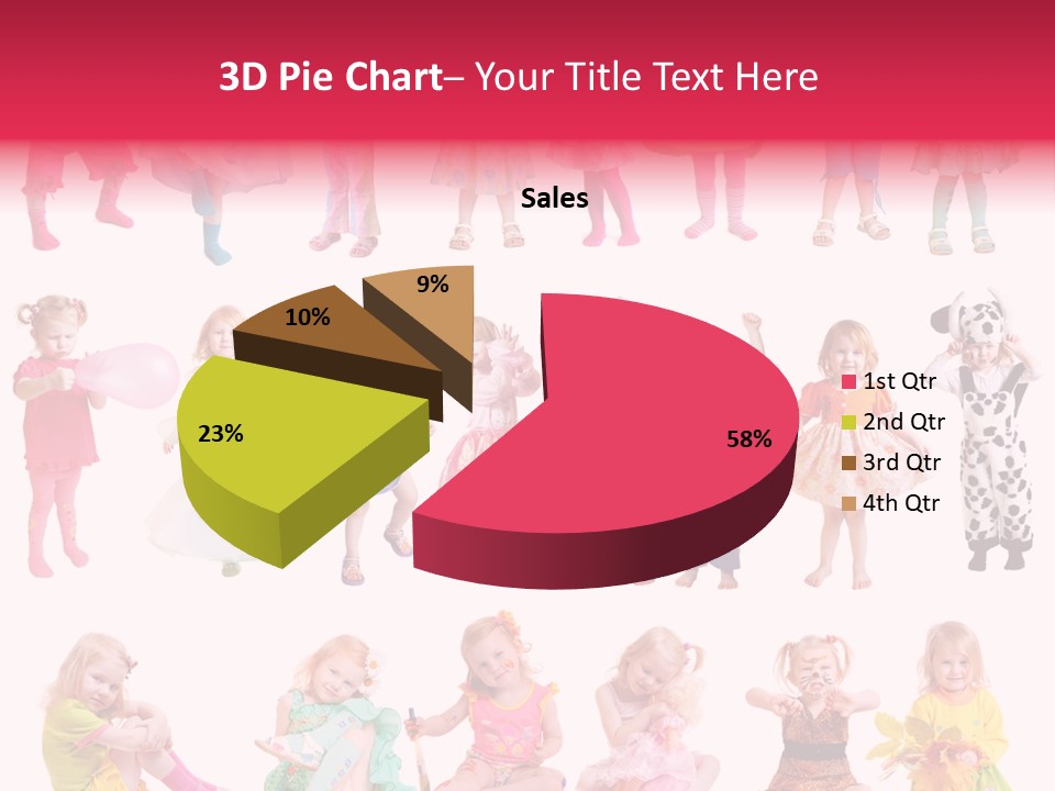 Cheerful Adorable Girl PowerPoint Template