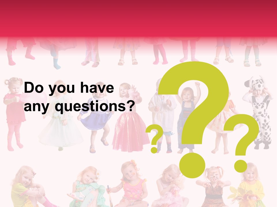 Cheerful Adorable Girl PowerPoint Template