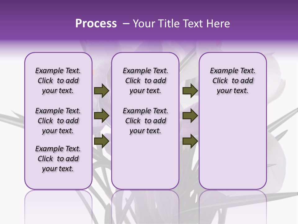 A Vase Filled With Purple And White Flowers PowerPoint Template