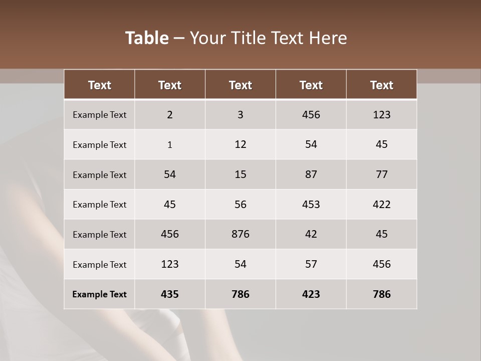 Health Beautiful Sensuality PowerPoint Template