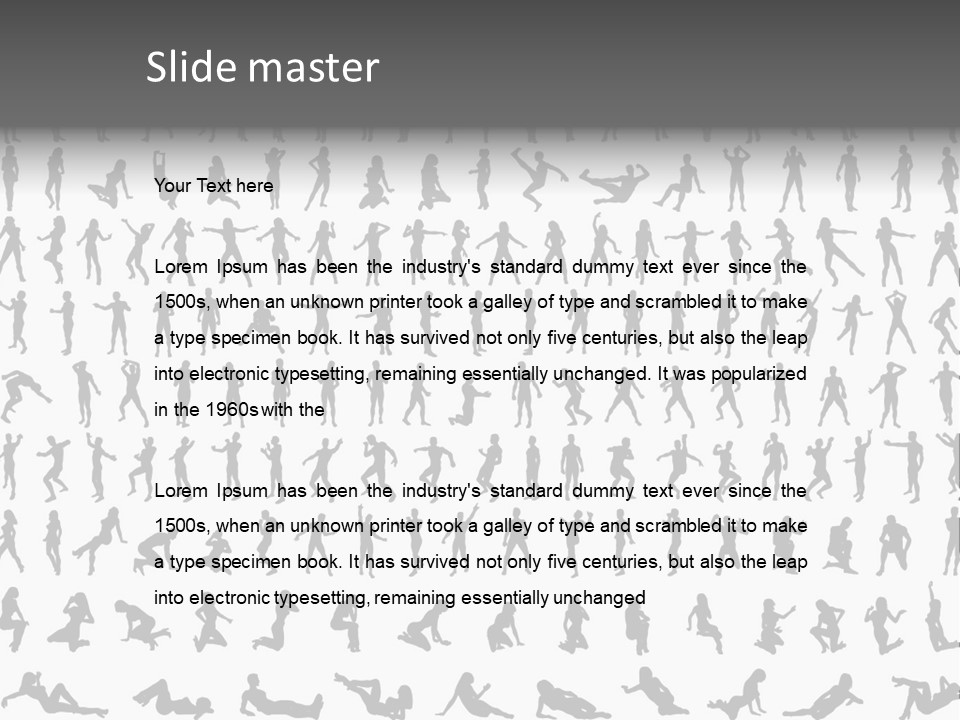 Girl Posing Element PowerPoint Template