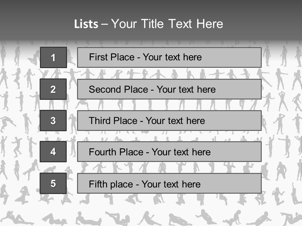 Girl Posing Element PowerPoint Template