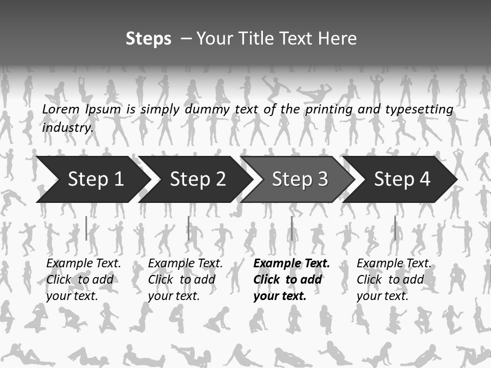 Girl Posing Element PowerPoint Template