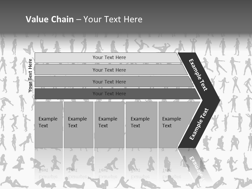 Girl Posing Element PowerPoint Template