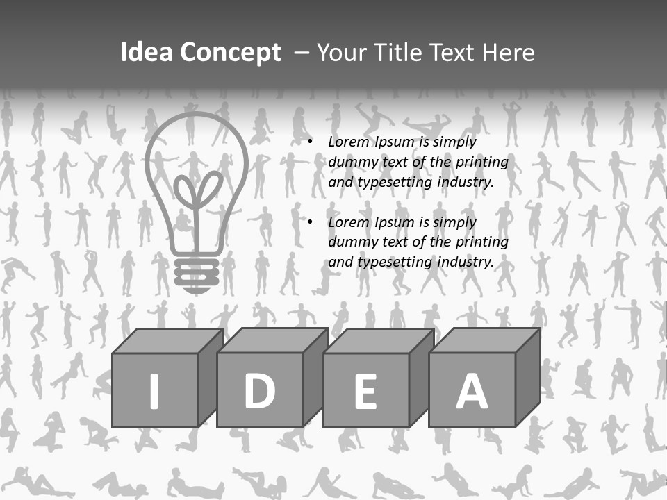 Girl Posing Element PowerPoint Template