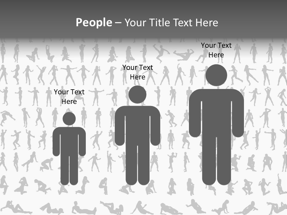 Girl Posing Element PowerPoint Template