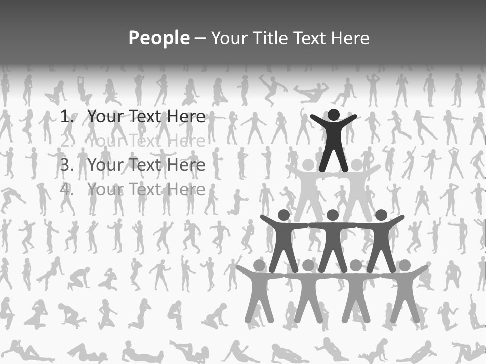 Girl Posing Element PowerPoint Template