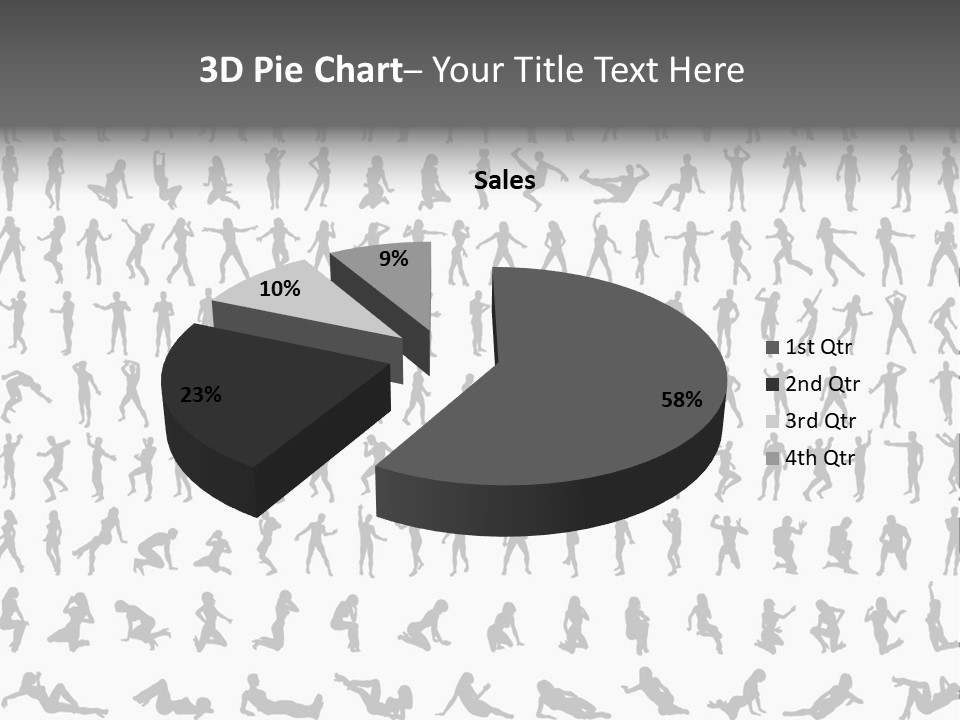 Girl Posing Element PowerPoint Template