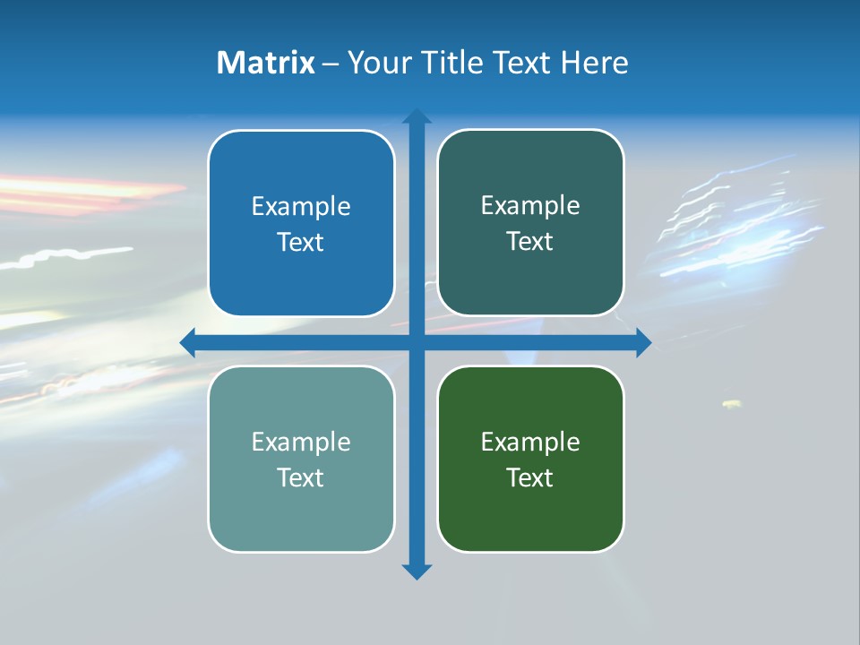 Accelerated Asphalt Traffic PowerPoint Template
