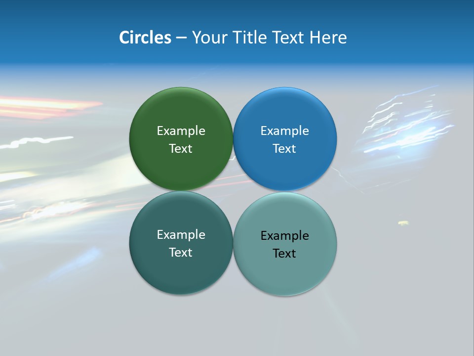 Accelerated Asphalt Traffic PowerPoint Template