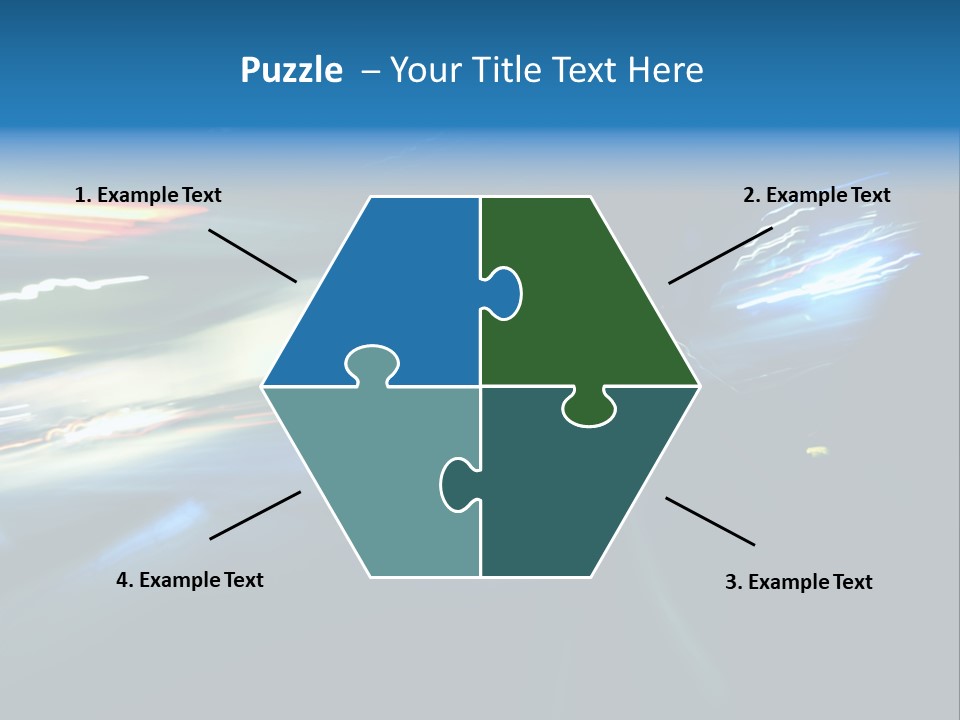 Accelerated Asphalt Traffic PowerPoint Template