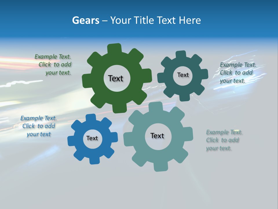 Accelerated Asphalt Traffic PowerPoint Template