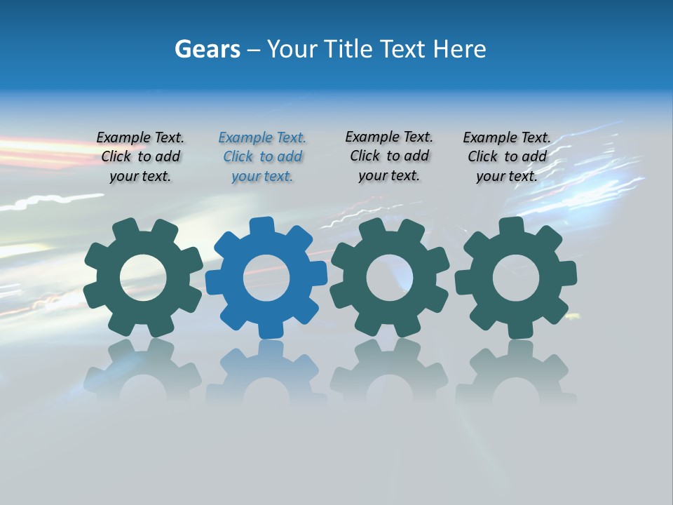 Accelerated Asphalt Traffic PowerPoint Template