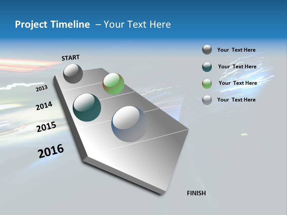 Accelerated Asphalt Traffic PowerPoint Template