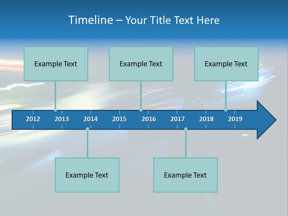 Accelerated Asphalt Traffic PowerPoint Template