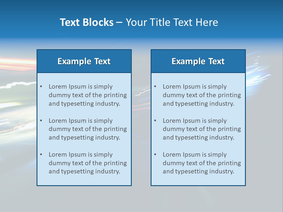 Accelerated Asphalt Traffic PowerPoint Template