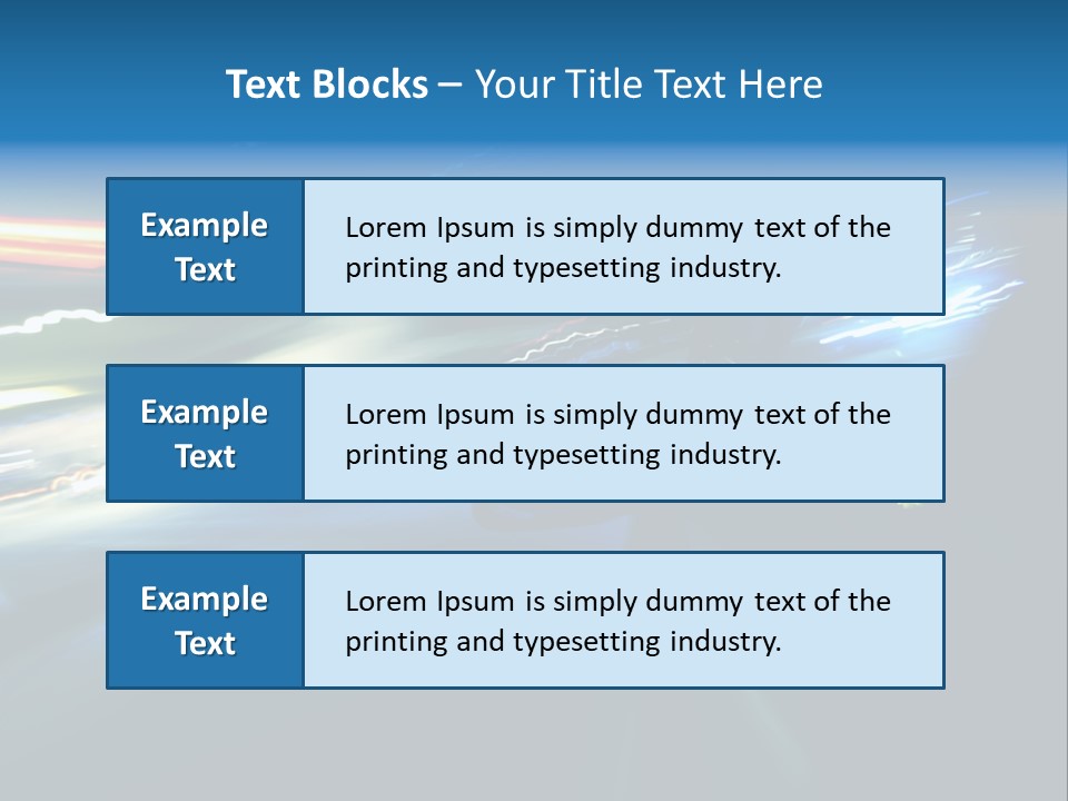 Accelerated Asphalt Traffic PowerPoint Template