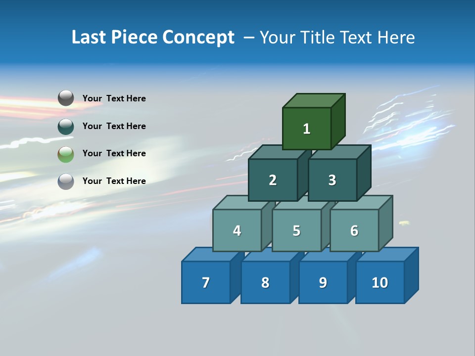 Accelerated Asphalt Traffic PowerPoint Template