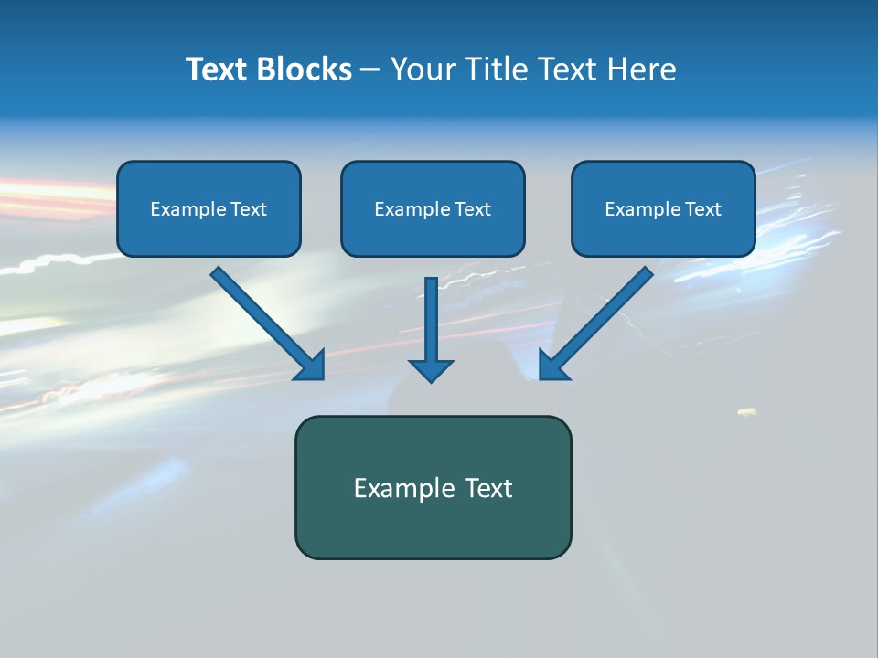 Accelerated Asphalt Traffic PowerPoint Template