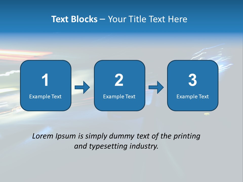 Accelerated Asphalt Traffic PowerPoint Template