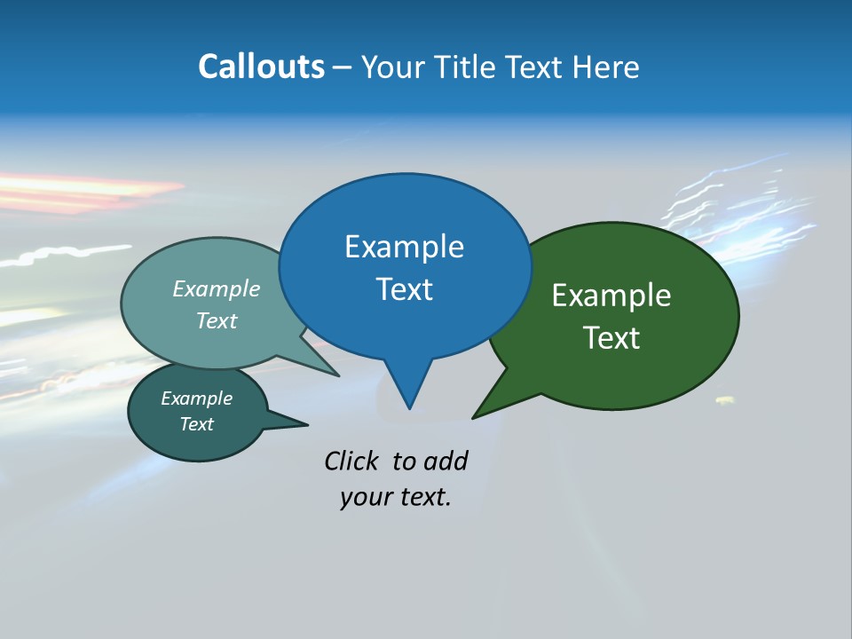 Accelerated Asphalt Traffic PowerPoint Template