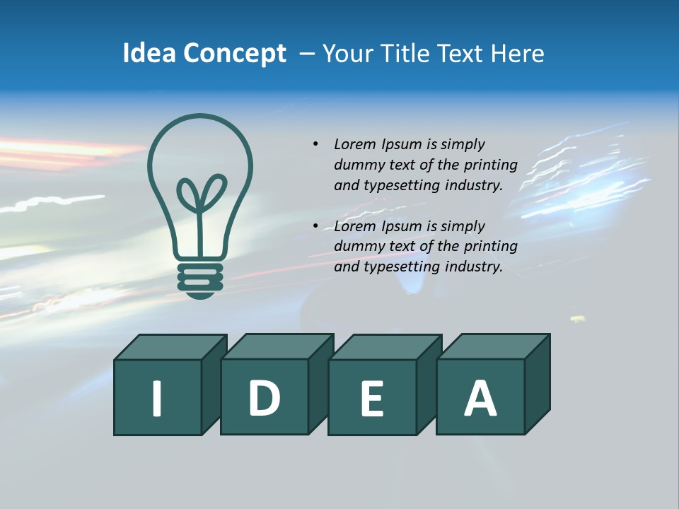 Accelerated Asphalt Traffic PowerPoint Template